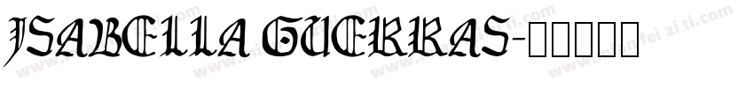 ISABELLA GUERRAS字体转换